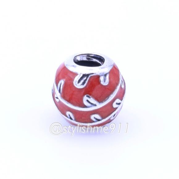 Authentic PANDORA Retired Red Vines Charm - Picture 9 of 10